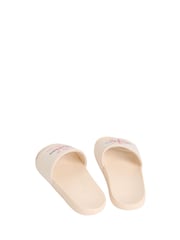 Calvin Klein Pink Canvas Signature Logo Sliders - Image 3 of 4
