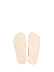 Calvin Klein Pink Canvas Signature Logo Sliders - Image 4 of 4