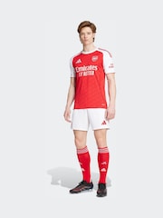 adidas White Arsenal Home Shorts - Image 2 of 7