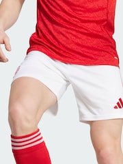 adidas White Arsenal Home Shorts - Image 5 of 7