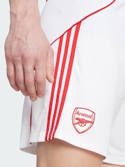 adidas White Arsenal Home Shorts - Image 6 of 7