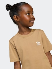 adidas Originals Brown Top Short Set - Image 3 of 8