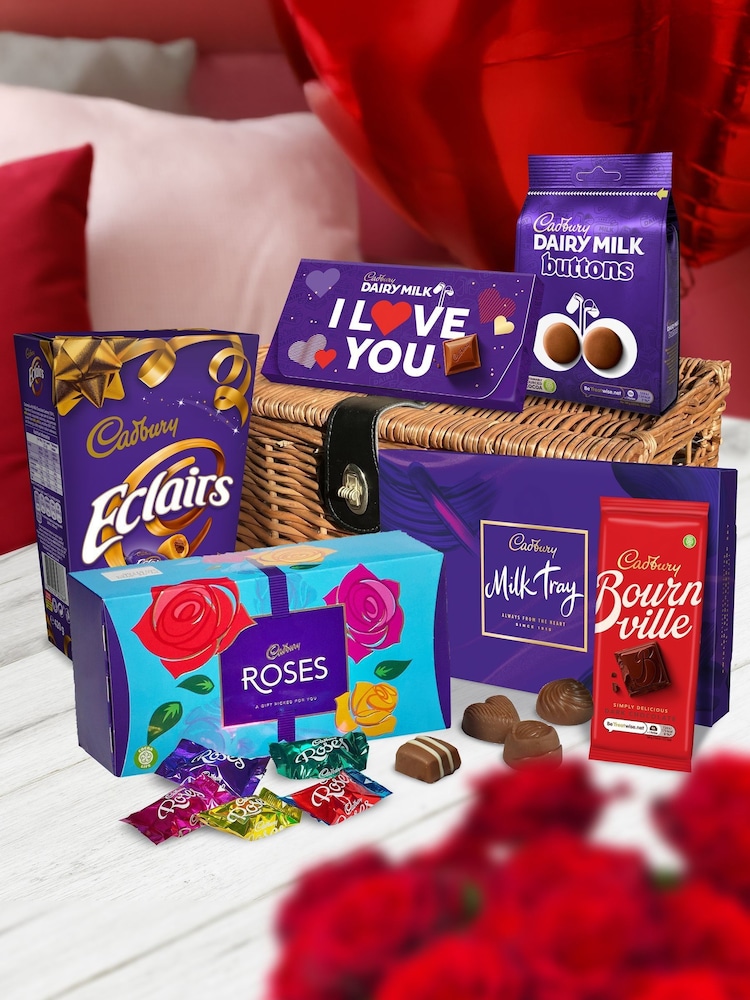 Cadbury Valentines Day Chocolate Basket - Image 1 of 3