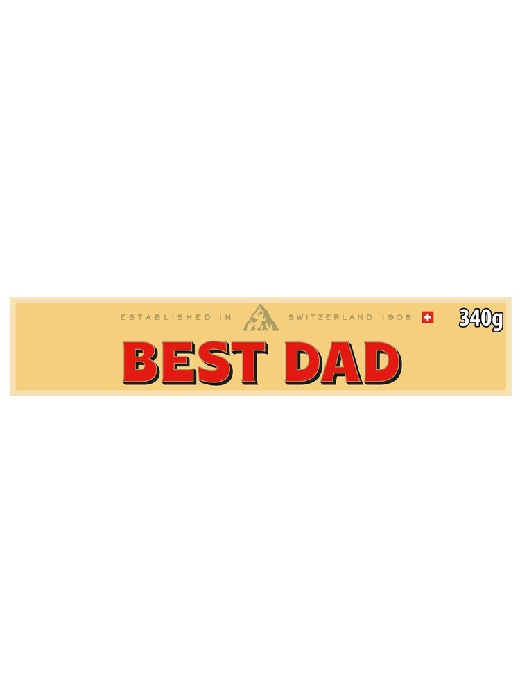 Toblerone Best Dad Milk Chocolate Bar 340g - Image 2 of 3