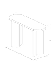 MADE.COM Oak Brennan Console Table - Image 3 of 3