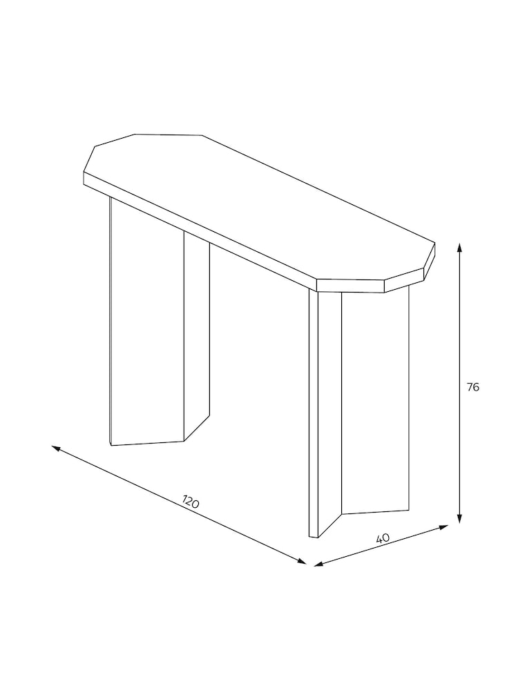 MADE.COM Oak Brennan Console Table - Image 3 of 3