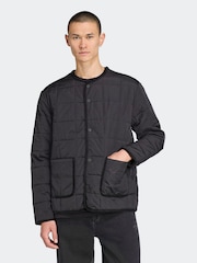 adidas Originals Black adidas Originals Quilted Jacket - Image 1 of 6