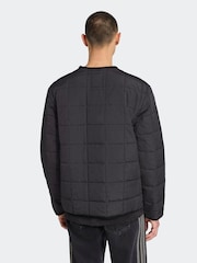 adidas Originals Black adidas Originals Quilted Jacket - Image 2 of 6