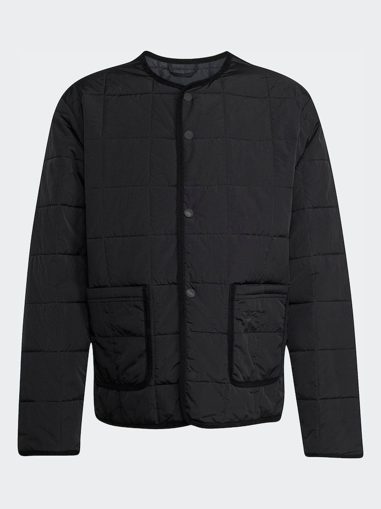adidas Originals Black adidas Originals Quilted Jacket - Image 6 of 6