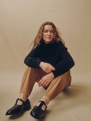 Marineblå - Laura Ashley uldsweater - Billede 2 af 6