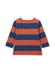 Celtic & Co. Shoulder Insert Heavyweight Jersey Brown Top - Image 5 of 6