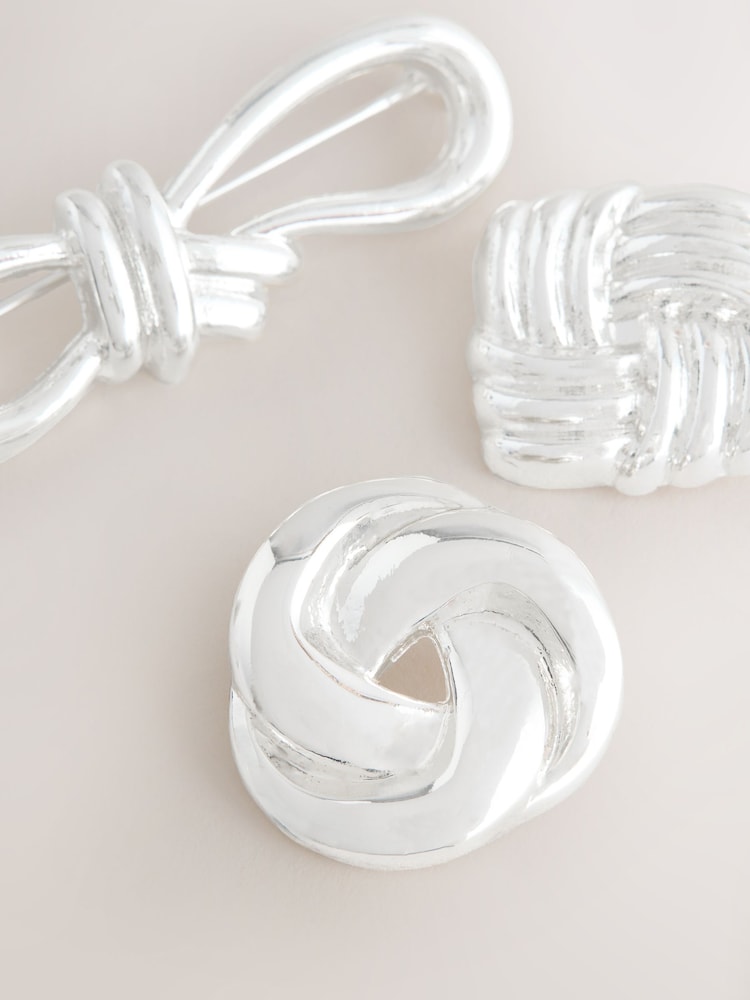 Silver Tone Heritage Brooches 3 Pack - Image 2 of 3 Silver Tone Heritage Brooches 3 Pack - Image 2 of 3