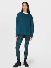 Sweaty Betty Green After Class Longline Sweatshirt - Image 4 of 7