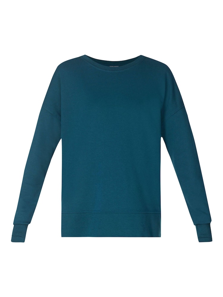 Sweaty Betty Green After Class Longline Sweatshirt - Image 7 of 7