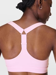 Sweaty Betty Light Pink Power Medium Support Seam-Free Bust Bra - Image 2 of 7