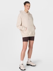 Sweaty Betty Biege Premium Brushed Classic Hoodie - Image 3 of 7