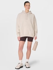 Sweaty Betty Biege Premium Brushed Classic Hoodie - Image 4 of 7