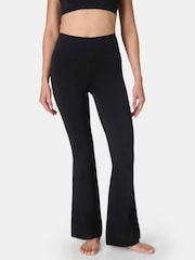 Sweaty Betty Black Ultimate Studio Yoga Flare Trousers - Image 2 of 7