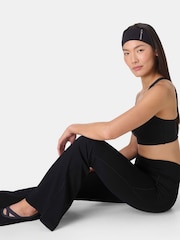 Sweaty Betty Black Ultimate Studio Yoga Flare Trousers - Image 4 of 7