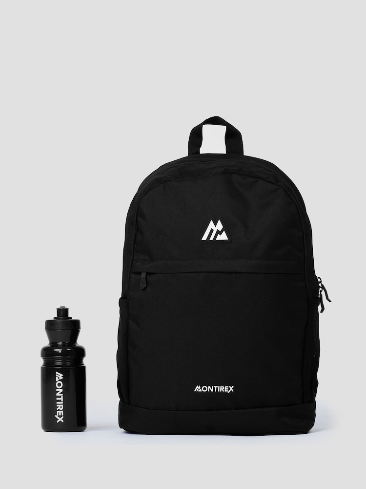 Montirex Black Essential Backpack and Water Bottle Set - Image 1 of 6
