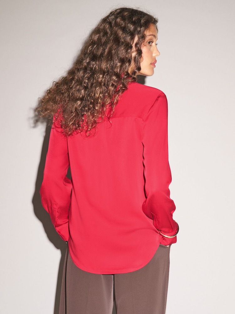 Red N. Premium Tencel Soft Long Sleeve Shirt - Image 4 of 4 Red N. Premium Tencel Soft Long Sleeve Shirt - Image 4 of 4