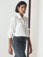 White N. Premium Tencel Soft Long Sleeve Shirt - Image 1 of 6
