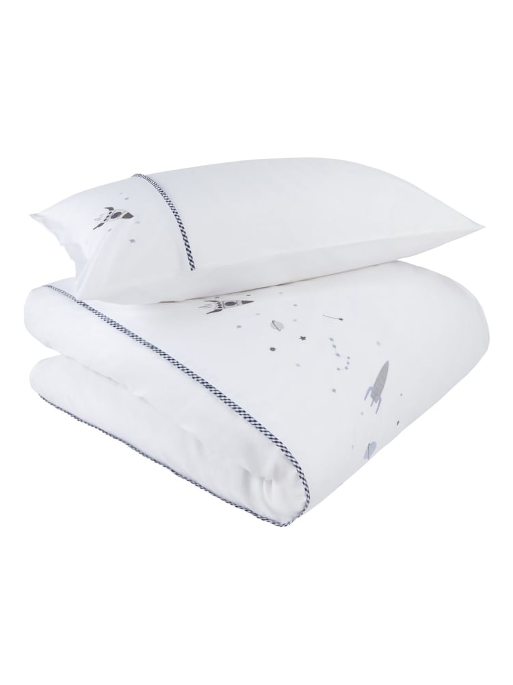 The White Company Embroidered Space Cot Bed  Set - תמונה 1 מתוך 1