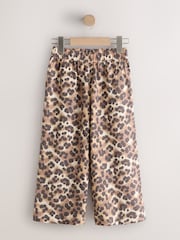 Estampa animal brown chocolate - Calças de perna larga sem fecho (3-16ano) - Imagem 1 de 4
