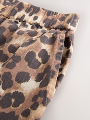 Estampa animal brown chocolate - Calças de perna larga sem fecho (3-16ano) - Imagem 3 de 4