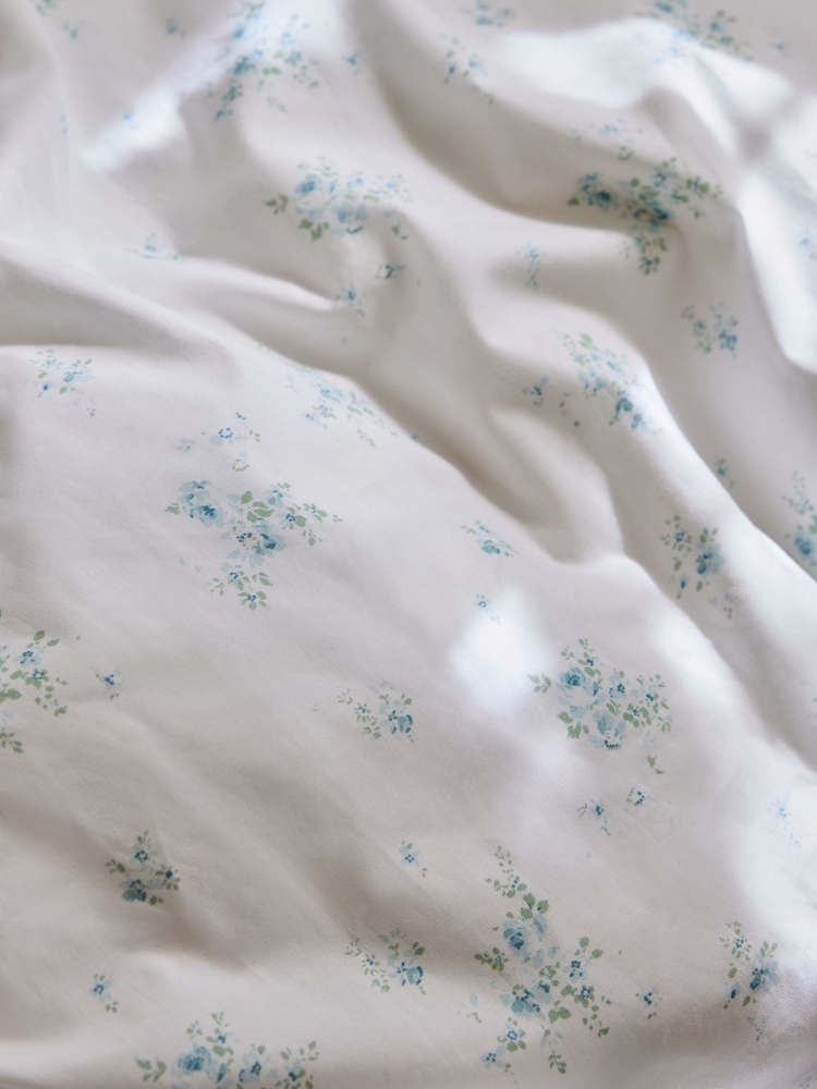 Shabby Chic by Rachel Ashwell® Rosabelle Blue Petite Ruffle Duvet Cover and Pillowcase Set - Image 5 of 5