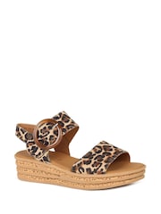 Gabor Animal Andre Leather Sandals - Image 3 of 5