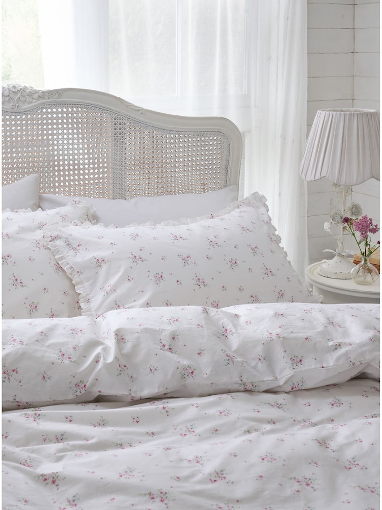 Shabby Chic by Rachel Ashwell® Rosabelle Pink Petite Ruffle Duvet Cover and Pillowcase Set - Image 2 of 6