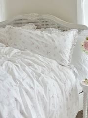 Shabby Chic by Rachel Ashwell® Rosabelle Pink Petite Ruffle Duvet Cover and Pillowcase Set - Image 4 of 6