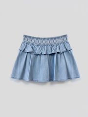 Angel & Rocket Blue Mia Shirred Denim Top And Skirt - Image 1 of 2