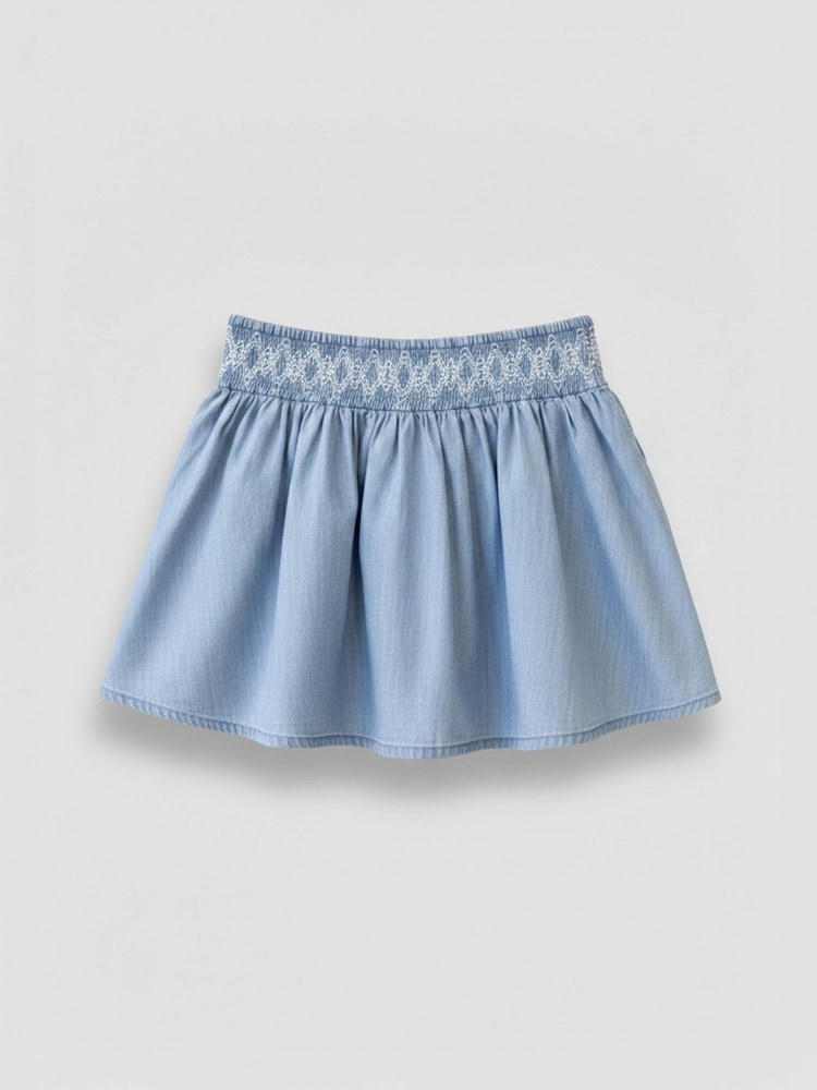 Angel & Rocket Blue Mia Shirred Denim Top And Skirt - Image 5 of 5