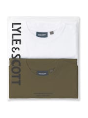 Grün - Lyle & Scott Multipack T-Shirts 2 Pack - Bild 4 von 4