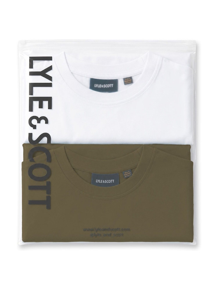 Grün - Lyle & Scott Multipack T-Shirts 2 Pack - Bild 4 von 4