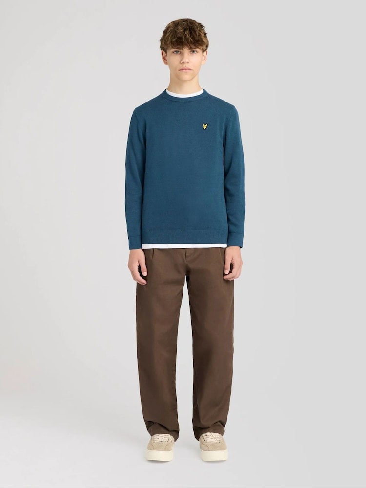 Plavo - Lyle & Scott Džemper Okrugli izrez za Dečaci - Slika 2 od 6