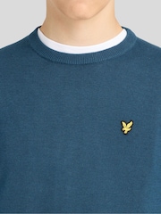 Plavo - Lyle & Scott Džemper Okrugli izrez za Dečaci - Slika 4 od 6