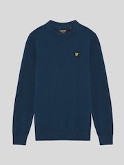 Plavo - Lyle & Scott Džemper Okrugli izrez za Dečaci - Slika 5 od 6