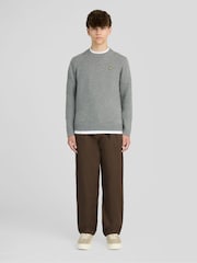 Lyle & Scott Grey Melange Crew Neck Jumper - Image 2 of 6