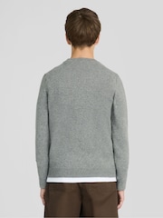 Lyle & Scott Grey Melange Crew Neck Jumper - Image 4 of 6