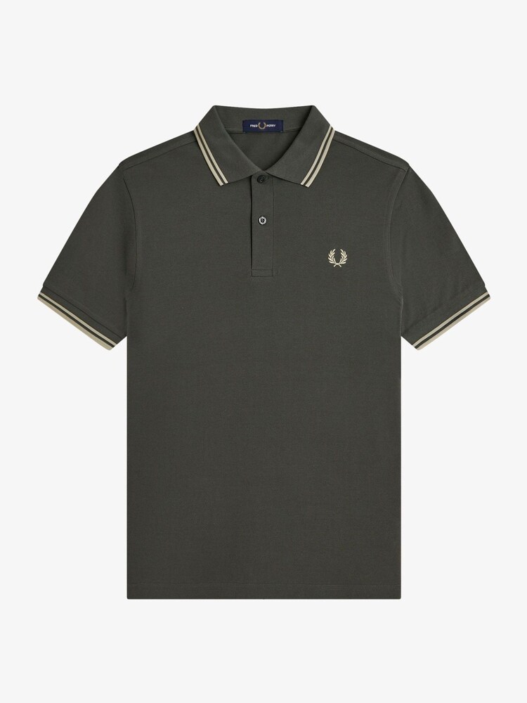 Fred Perry Green Twin Tipped Shirt - Image 1 of 2