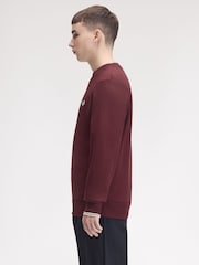 Fred Perry Red Crew Neck Sweatshirt - Image 2 of 5