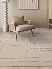 Asiatic Rugs Cream Matrix Infinity Rug - Image 1 of 6