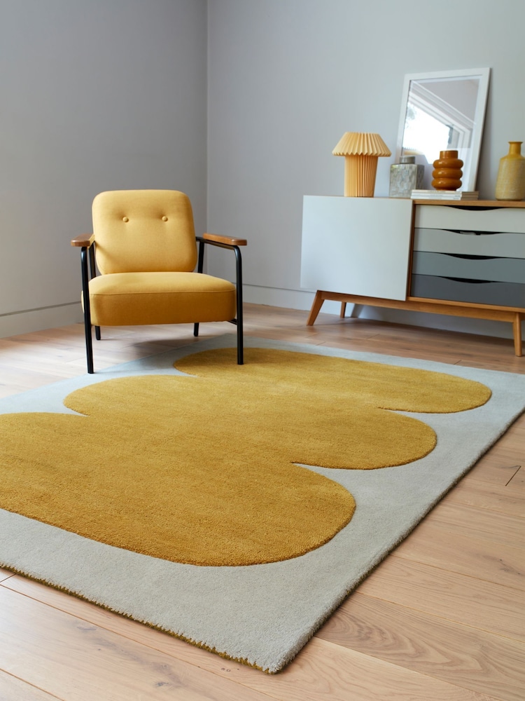 Asiatic Rugs Yellow Canvas Balance Rug - Image 1 of 6 Asiatic Rugs Yellow Canvas Balance Rug - Image 1 of 6