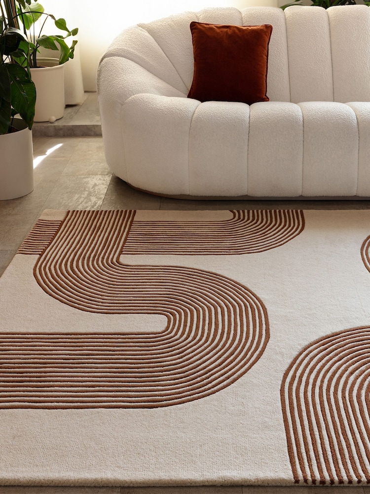 Asiatic Rugs Amber Matrix Arches Rug - Image 1 of 7