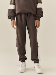 Mink Brown Funnel Neck Zip Up Joggers Set (3-16yrs) - Image 3 of 10