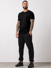 Gym King Black Stoic Krafla Jersey T-Shirt - Image 1 of 4