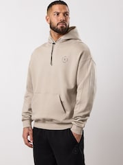 Gym King Brown Stoic Krafla Loopback Hoodie - Image 1 of 4